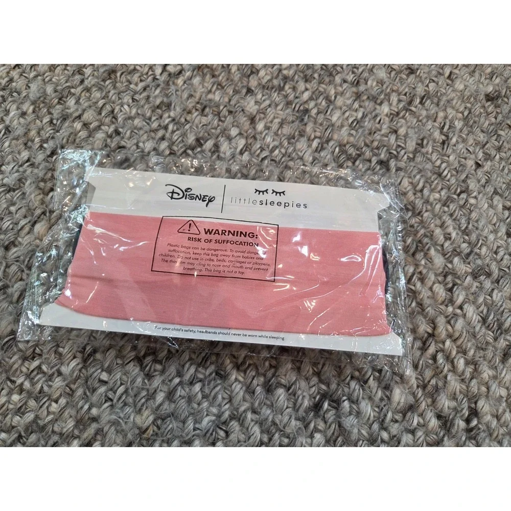 NWT Little Sleepies Minnie Mouse Ears Pink Bow Headband Bamboo Viscose